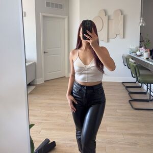 Majorelle Blake Leather Pants in Black